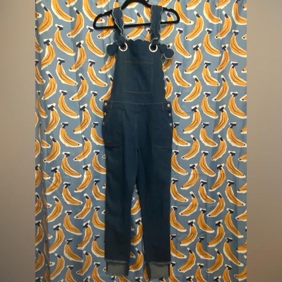 English Factory Denim - English Factory - Blue Denim Overalls